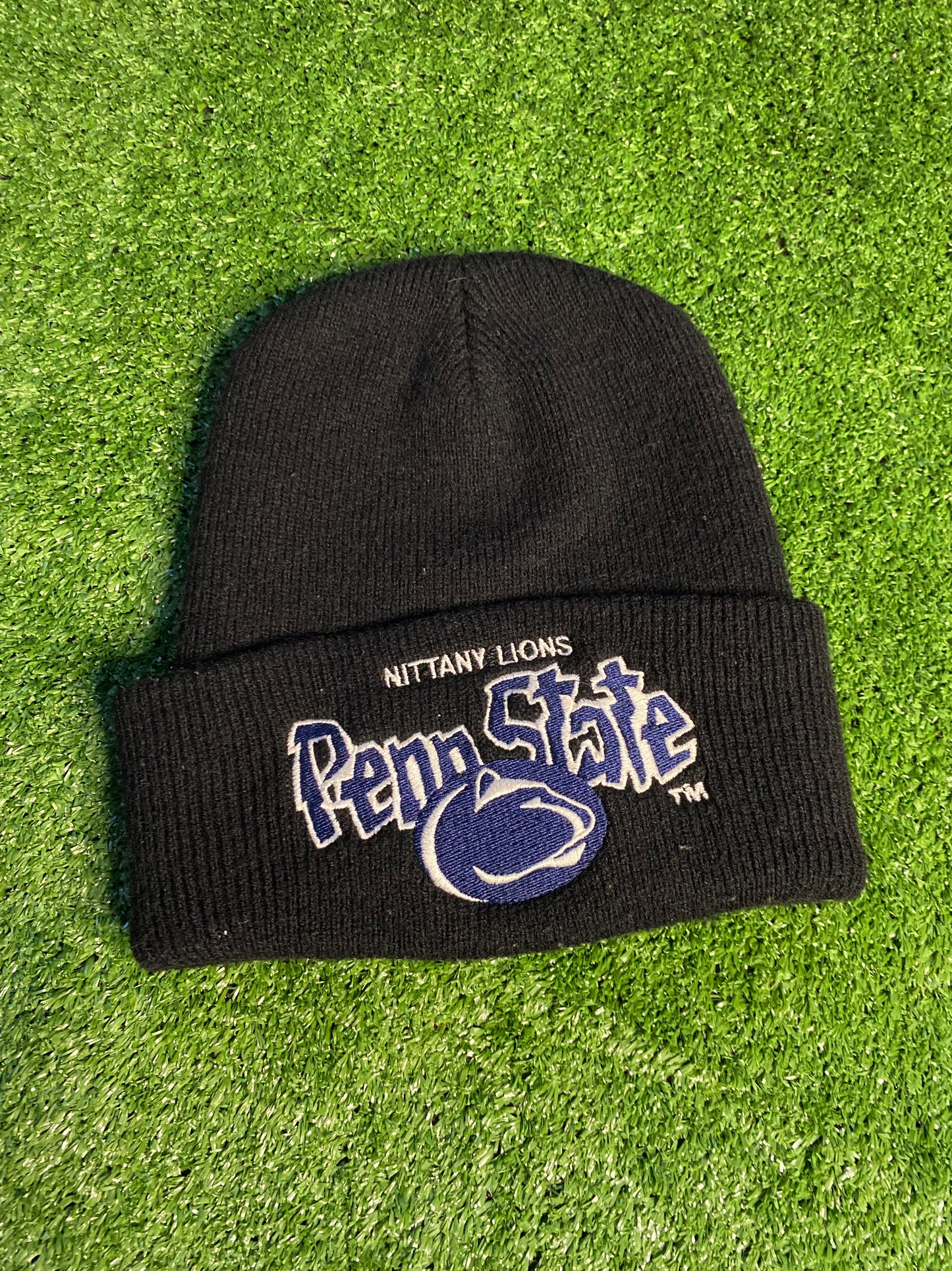 90s Penn State Embroidered Beanie One Size