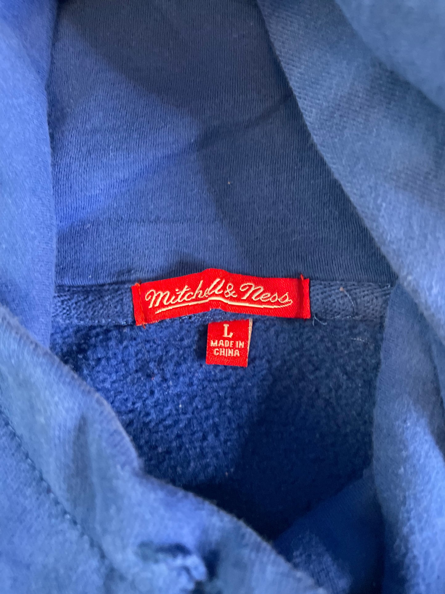 Mitchell and Ness 76ers Warmup Hoodie L