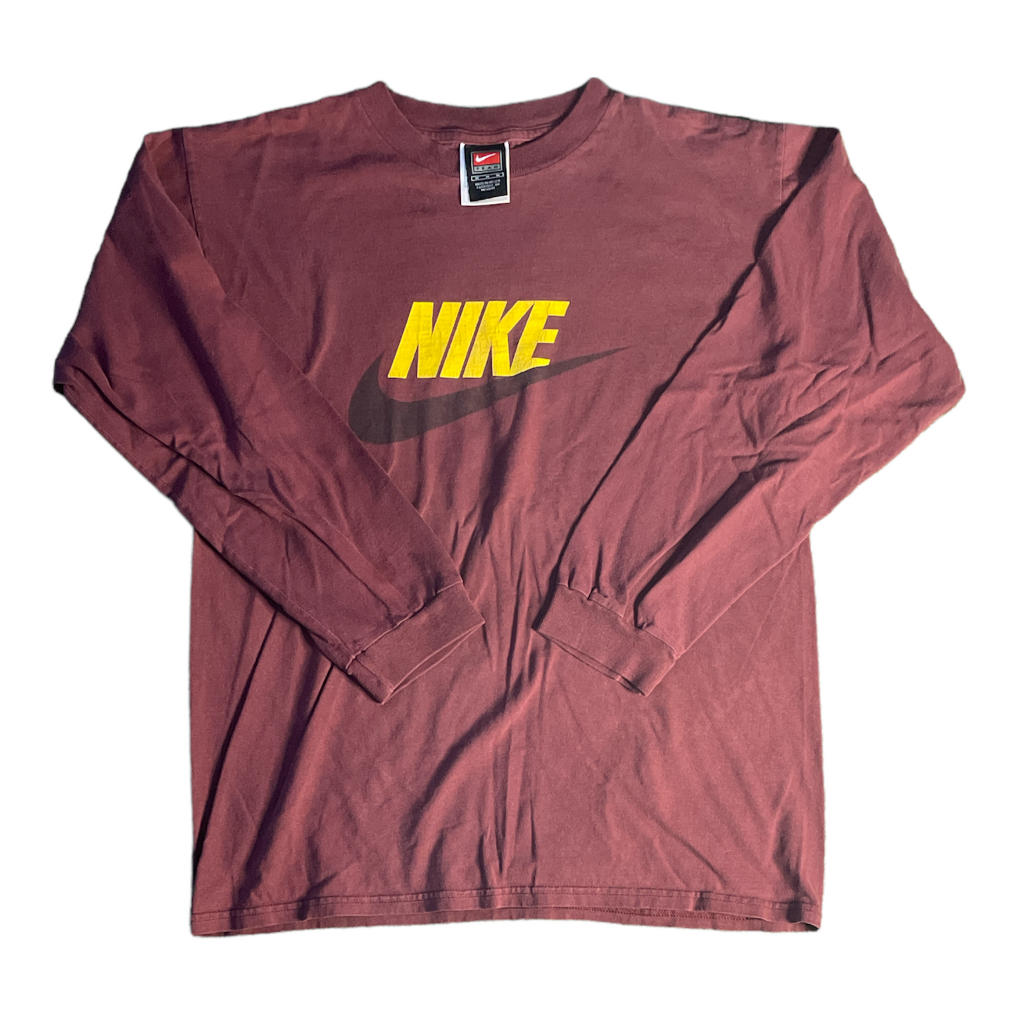 Nike Maroon and Yellow LS M