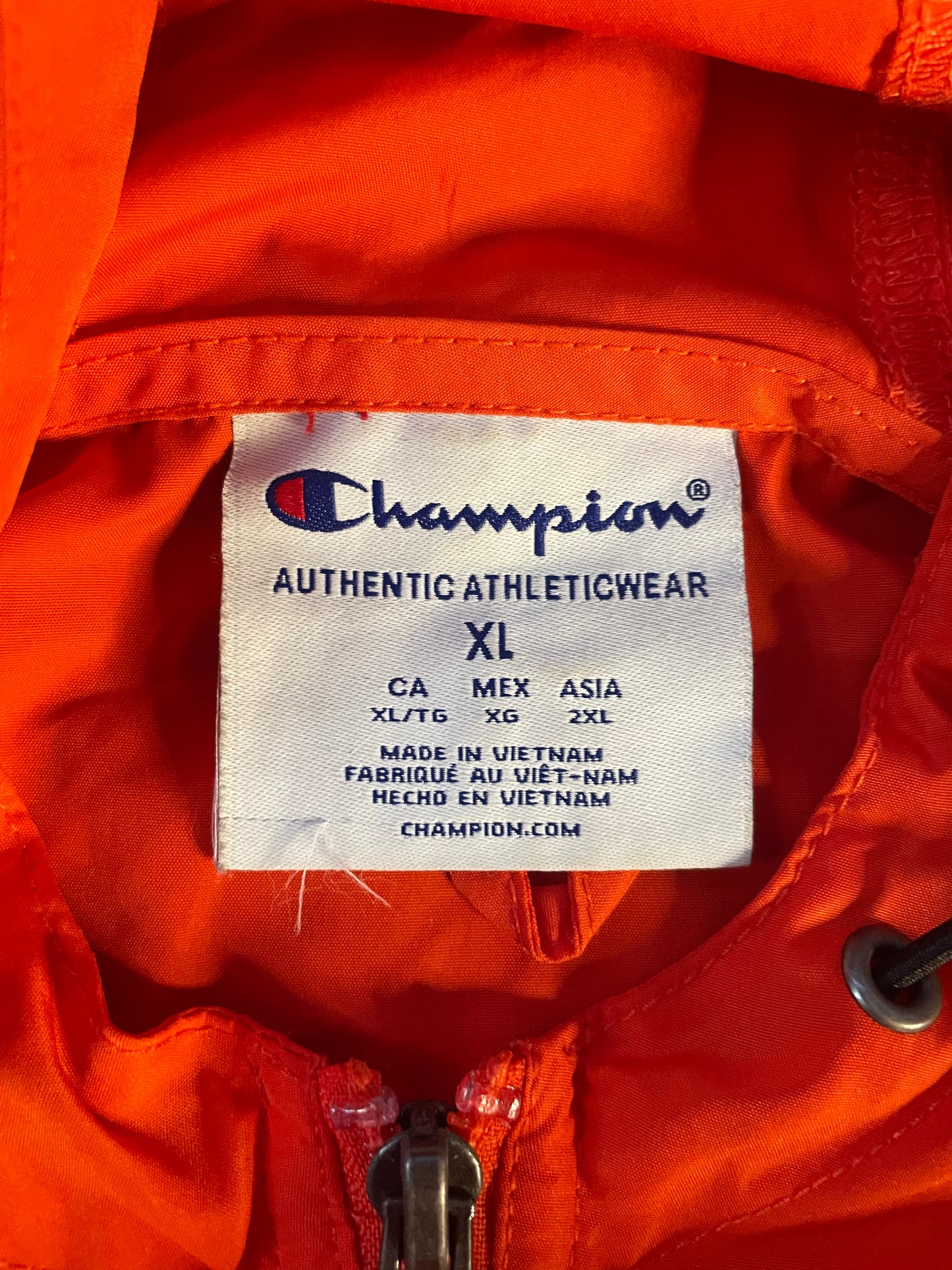 Champion Orange Windbreaker XL