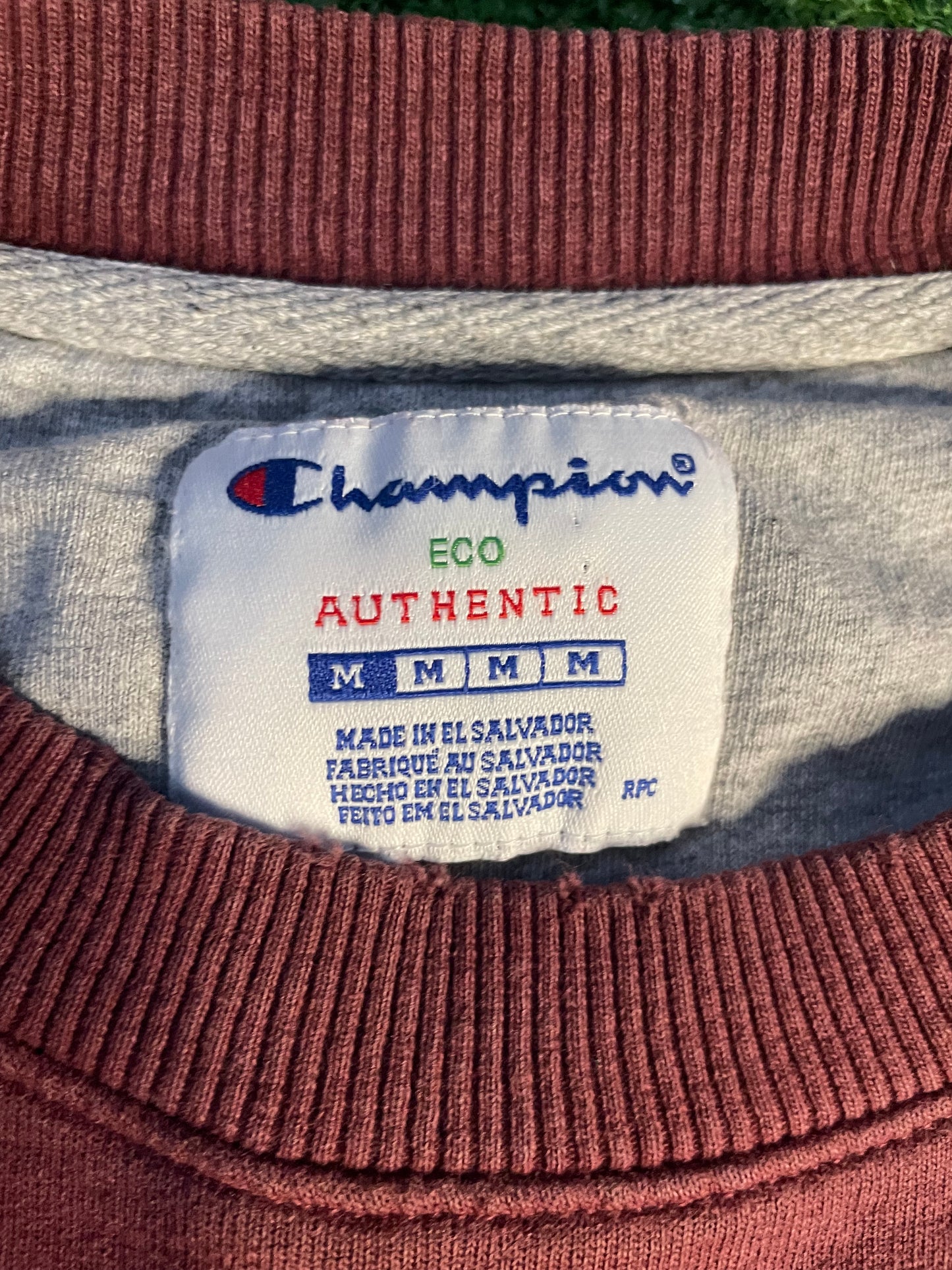 Red Champion Embroidered Sweater M
